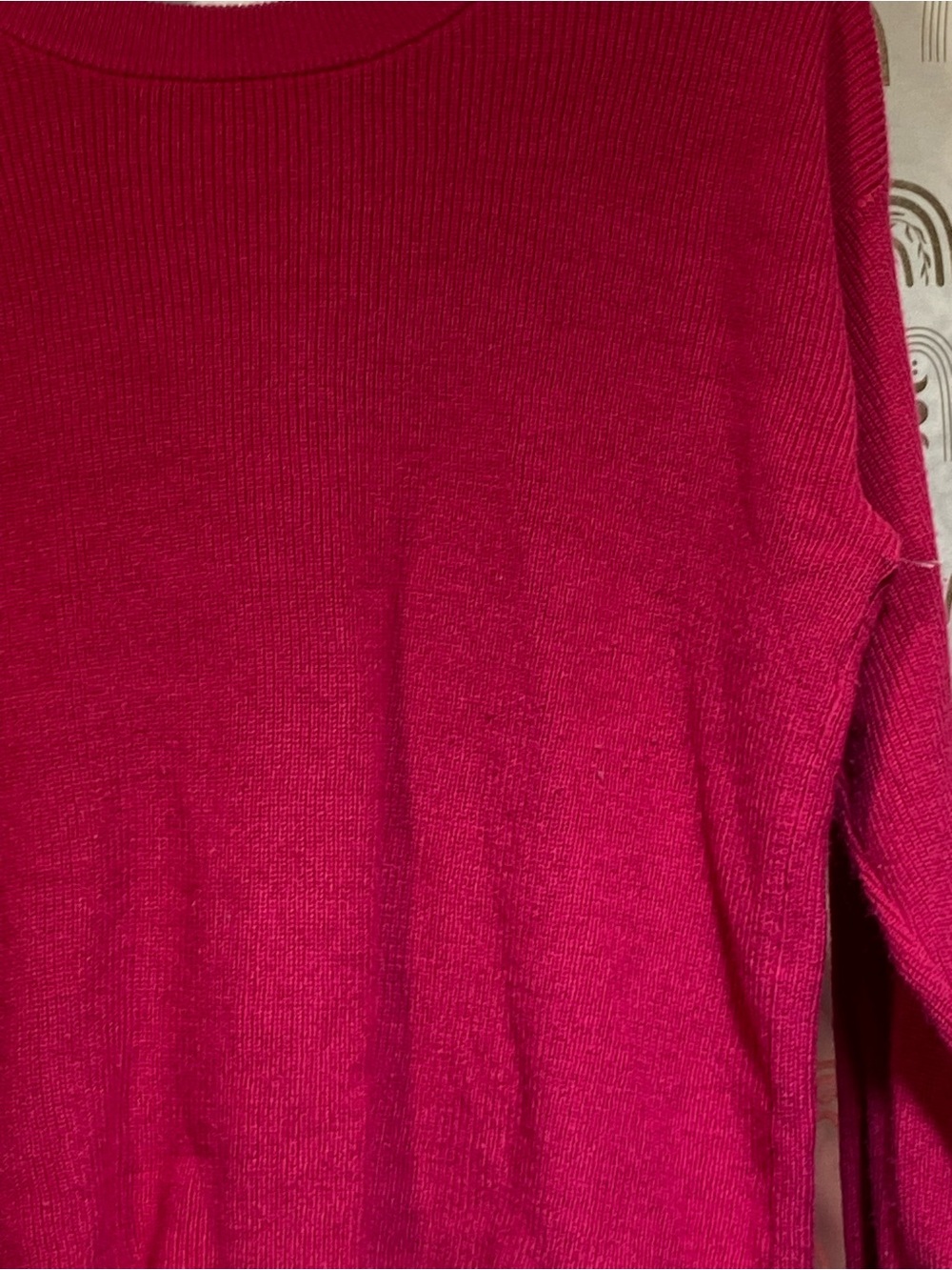 Mango Women's Crewneck Sweater - Raspberry - Picture 3 of 9